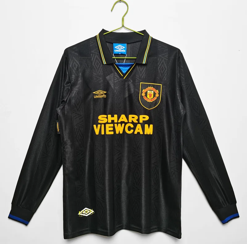 Camiseta Manchester United 1993/94 VISITANTE MANGA LARGA VERSION FAN